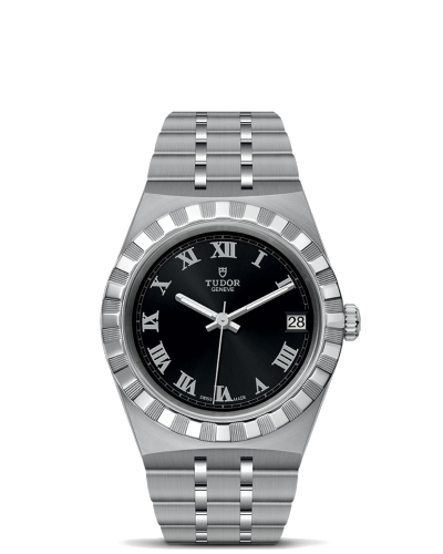 Tudor Royal 34 mm steel case, Black dial (watches)